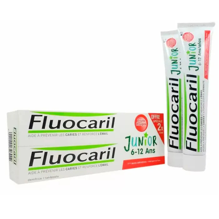 FLUOCARIL FLUOCARIL Junior Zahnpasta Rote Früchte 2 x 75 ml Kosmetik