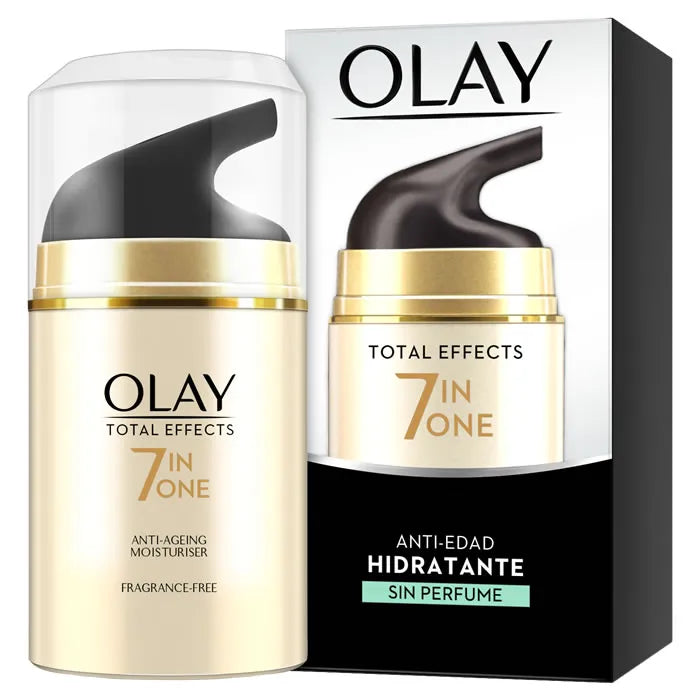OLAY OLAY Total Effects Fragrance Free Moisturiser 50 ml Gesichtspflege ohne Duftstoffe Kosmetik