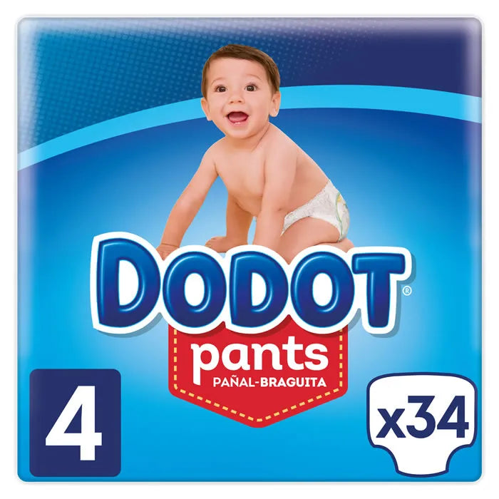 DODOT DODOT Pants T-4 Windelhosen 34 Stück Kosmetik