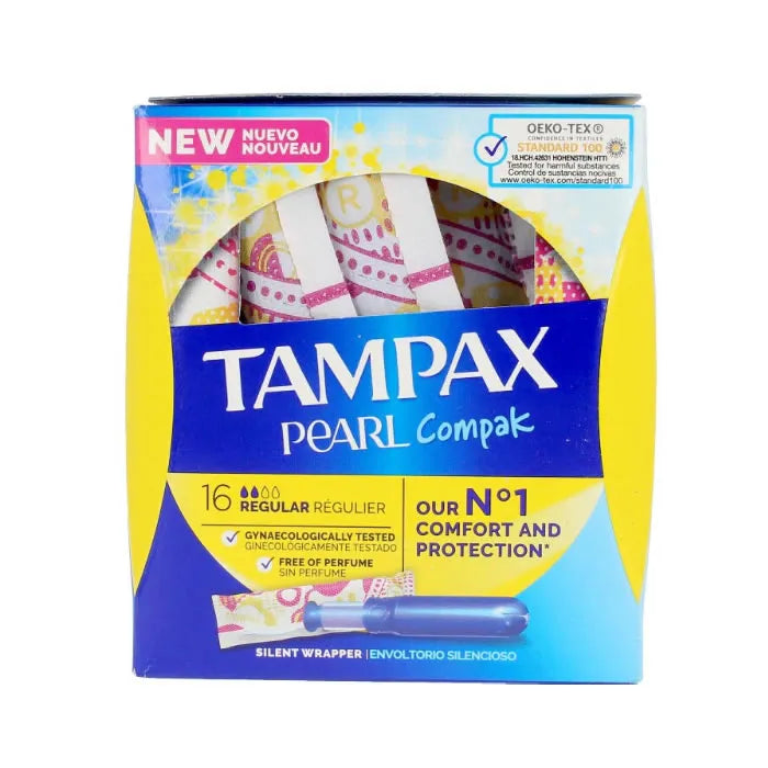 TAMPAX TAMPAX Pearl Regular Tampons mit Puffer 18 Stück Kosmetik