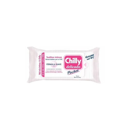CHILLY CHILLY Delicado Pocket Intimtoiletten Tücher Sanfte Formel 12 Stück Kosmetik