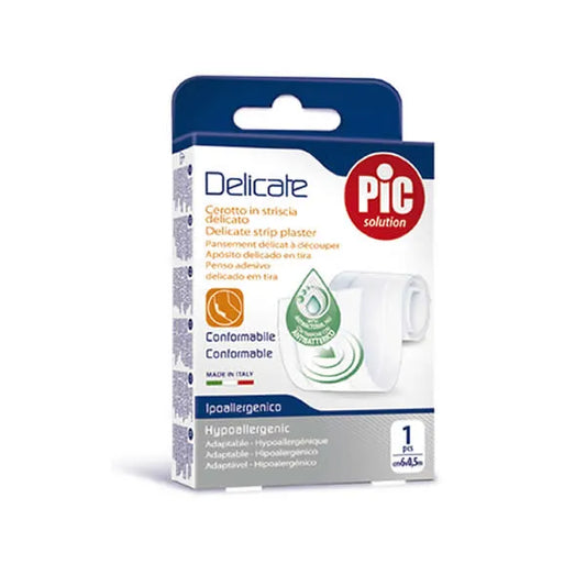 PIC SOLUTION PIC SOLUTION Delicate Strip Pflaster 6 cm x 0,5 m Hautfreundliches Fixierpflaster Kosmetik