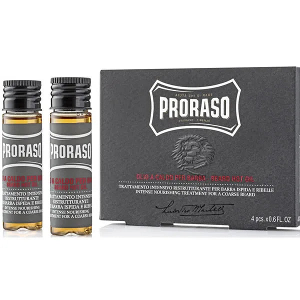 PRORASO PRORASO Bear Hot Oil 4 x 17 ml Pflegeöl für Bart und Haut Kosmetik