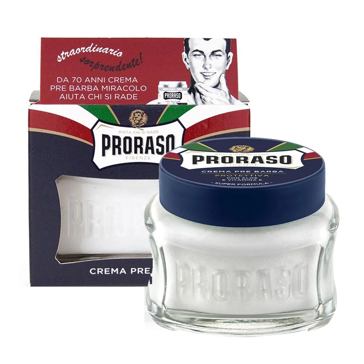 Proraso Blue Crema Pre Afeitado Pre-Shave-Creme 100 ml