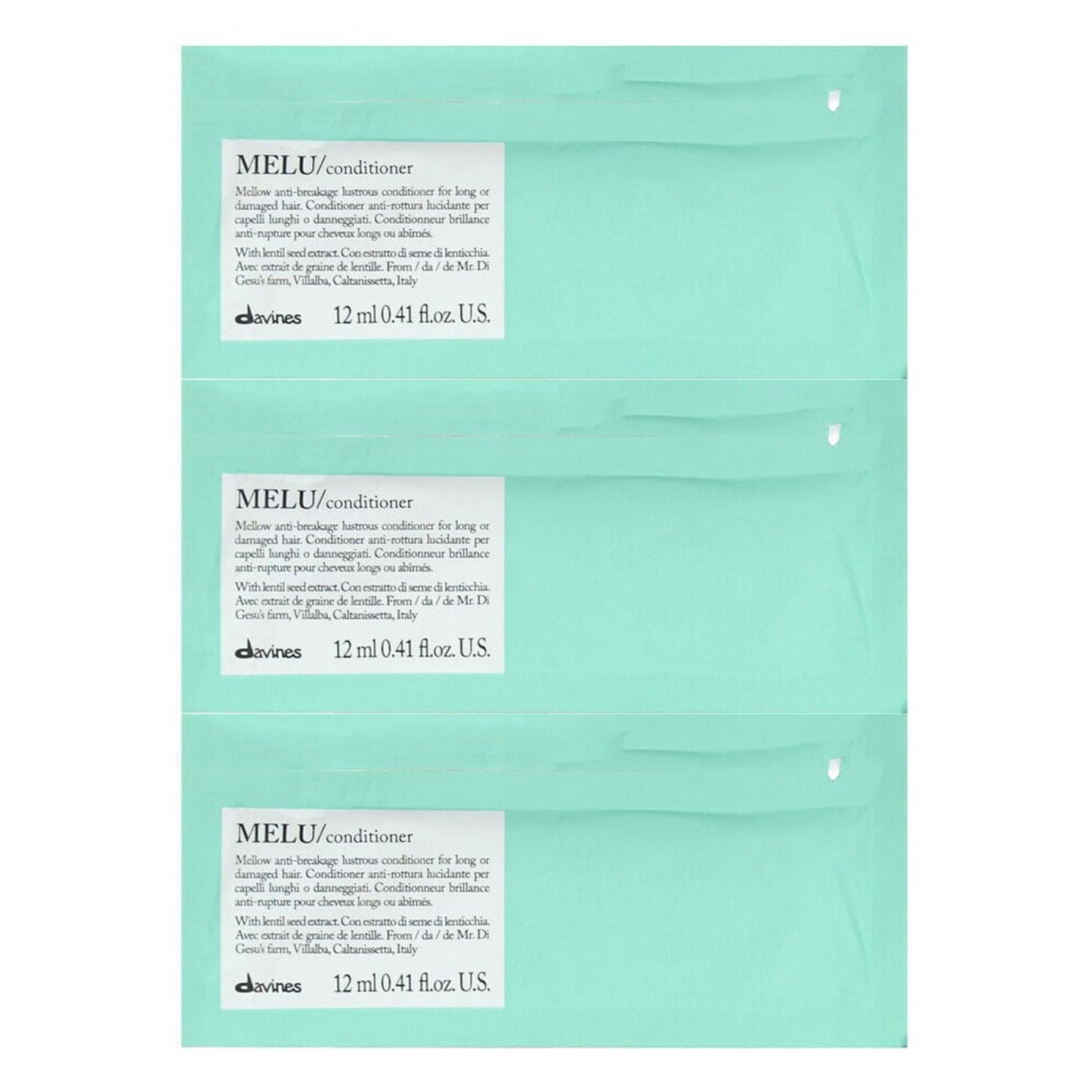 Davines, Melu, Haarspülung, 12 stk, 12 ml