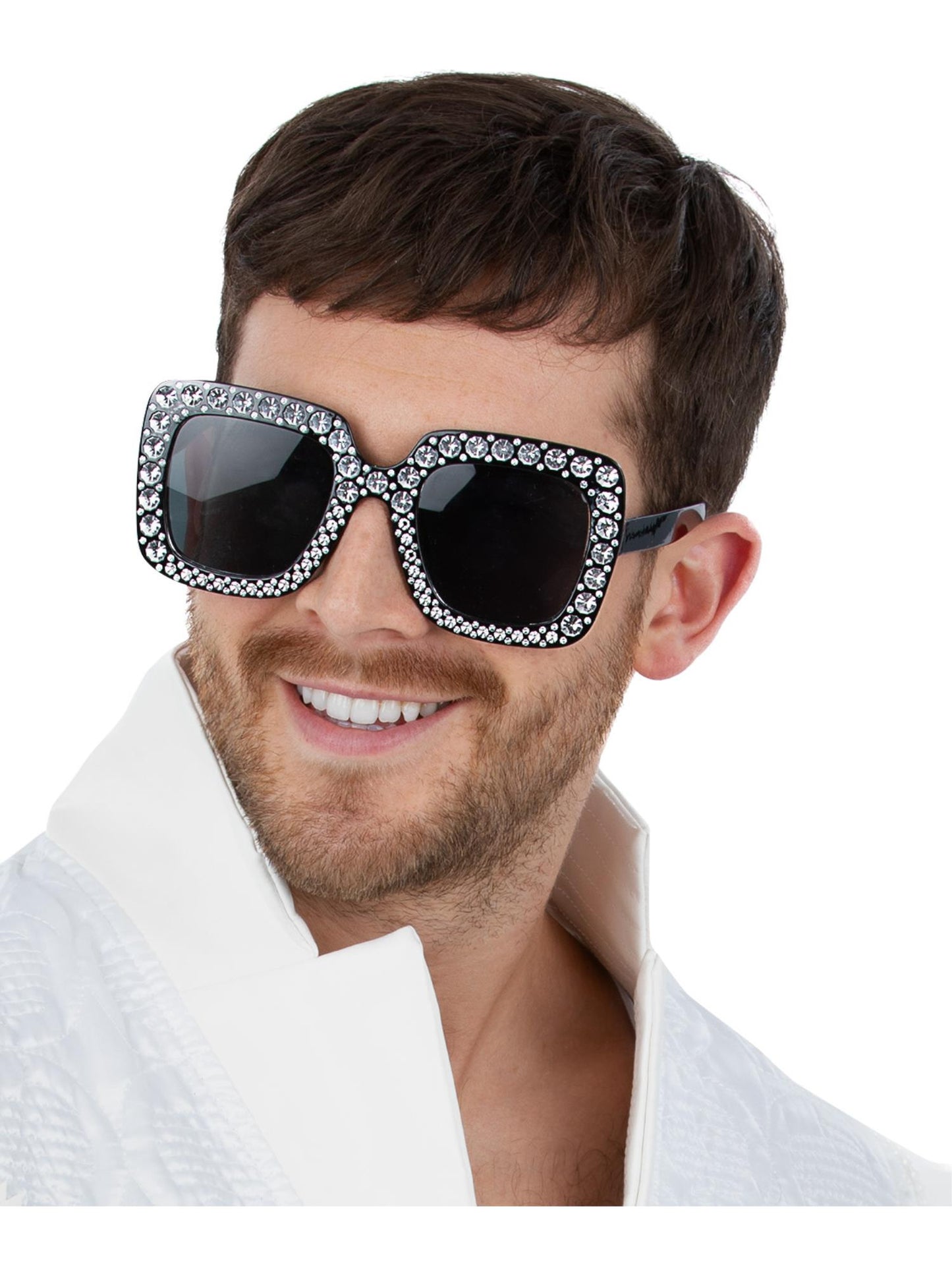 Smiffys 1970SDISCO Disco Jewelled Specs, Black für Unisex