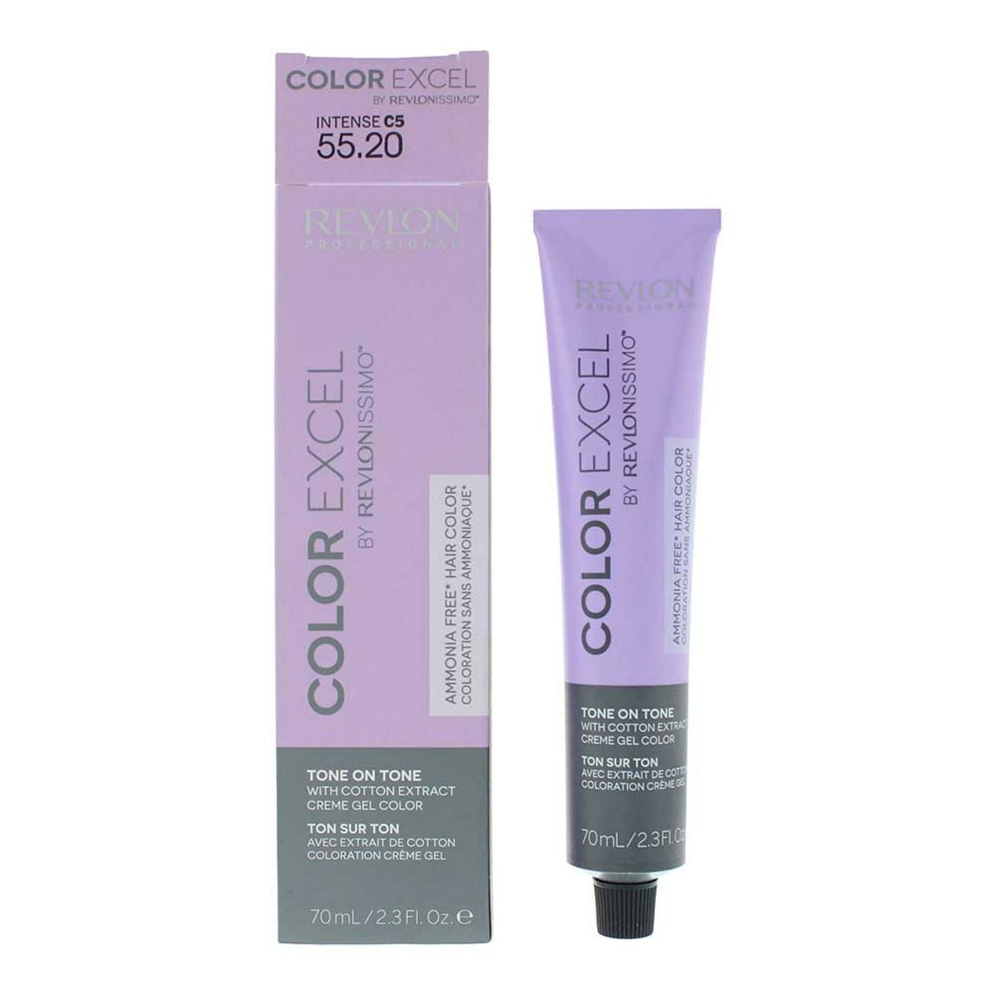 Revlon Revlon, Color Excel, Semi-permanente Haarfarbe, 55.20 Intense Light Burgundy, 70 ml Regular