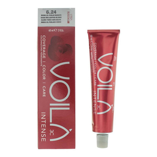 Intercosmo Intercosmo, Voila 3C Intense, Permanente Haarfarbe, 6.24 Dark Iridescent Copper Blonde, 60 ml Regular