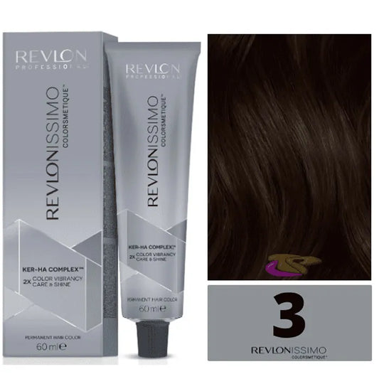 REVLON Revlon Revlonissimo Colorsmetique Haarfarbe 3 Dark Brown 60 ml Kosmetik