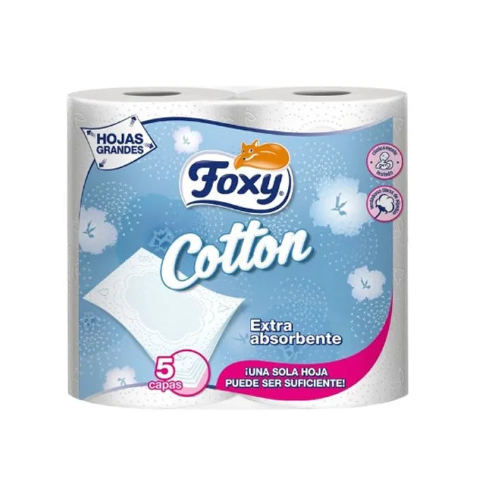 FOXY FOXY Cotton Toilettenpapier 5-lagig 4 Rollen Kosmetik