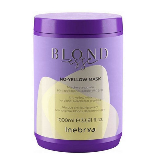 Inebrya Inebrya, Blondesse No-Yellow, Haarbehandlungs-Crememaske, Neutralize yellow tones, 1000 ml Regular