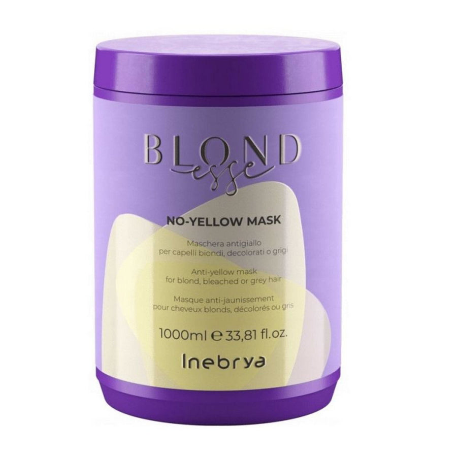 Inebrya Inebrya, Blondesse No-Yellow, Haarbehandlungs-Crememaske, Neutralisieren Sie gelbe Töne, 1000 ml Regular