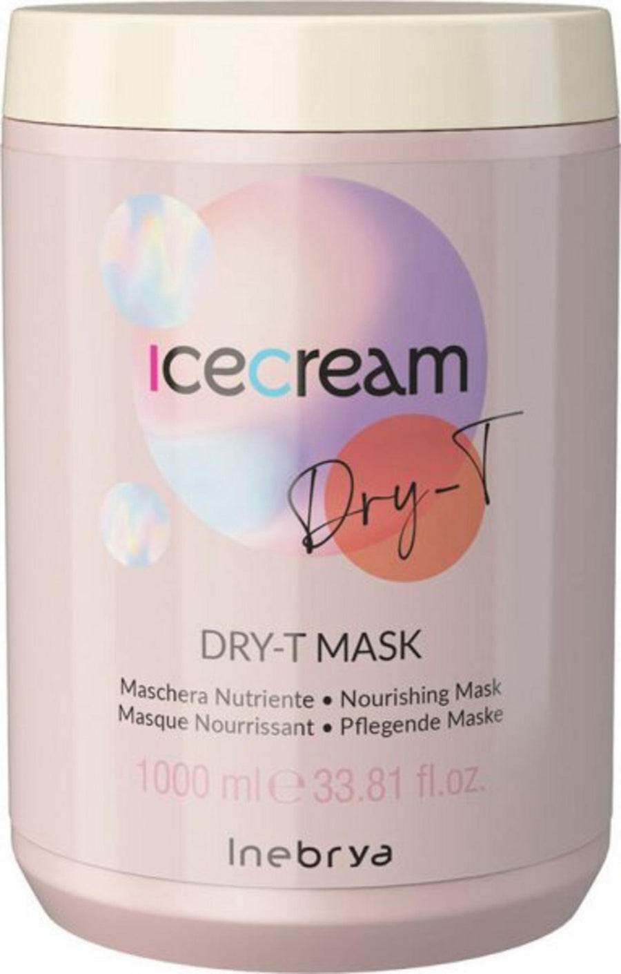 Inebrya Inebrya, Ice Cream Dry-T, Haarbehandlungs-Crememaske, Hydratisierend, 1000 ml Regular