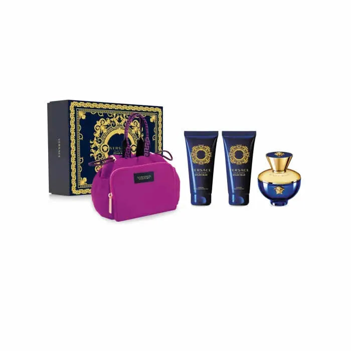 VERSACE VERSACE Dylan Blue Pour Femme Eau de Parfum Spray 100 ml Set 4 Artikel Parfüm