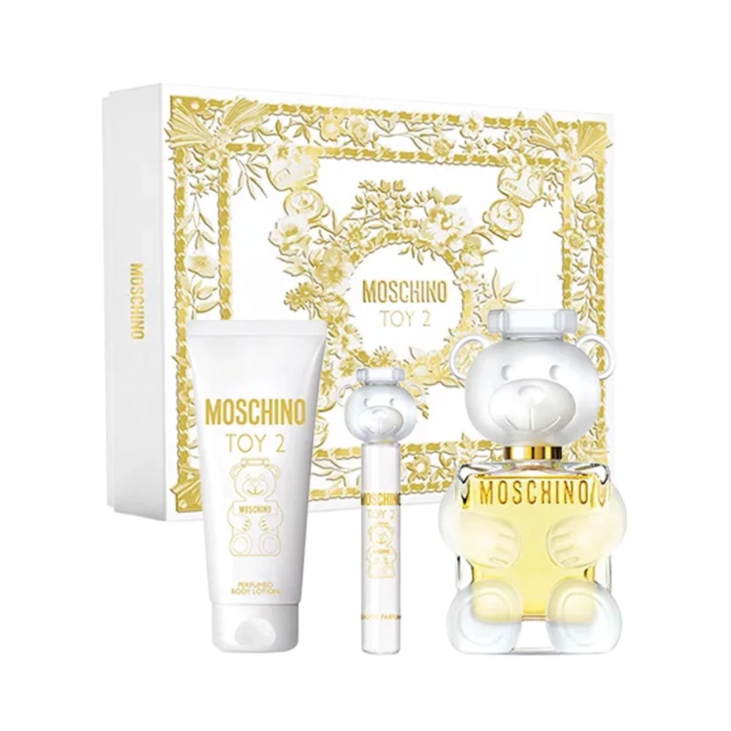 MOSCHINO MOSCHINO Toy 2 Eau de Parfum 100 ml Spray Körperlotion 100 ml Miniatur 10 ml Spray Parfüm