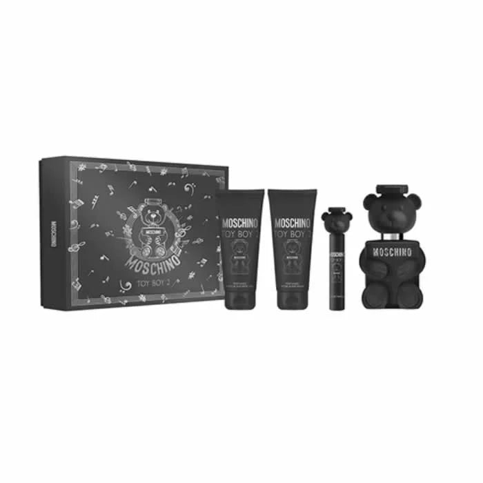 Moschino Toy Boy 2 Eau de Parfum Spray 100 ml Set mit 4 Artikeln
