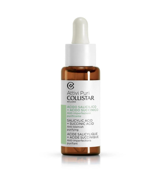 Collistar, Attivi Puri, Salicylic Acid + Succinic Acid, Peeling-Serum, 30 ml