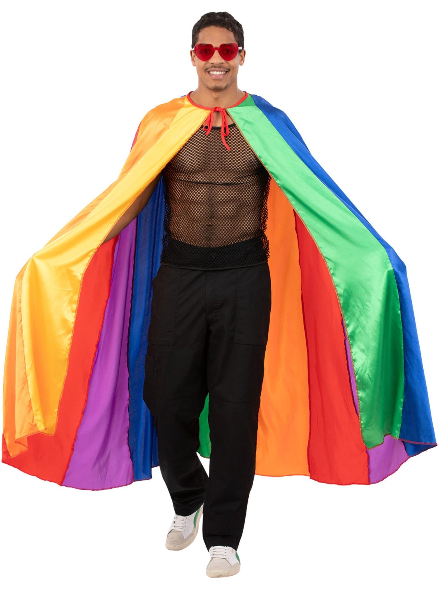 Smiffys Rainbow Satin Cape AC für Unisex