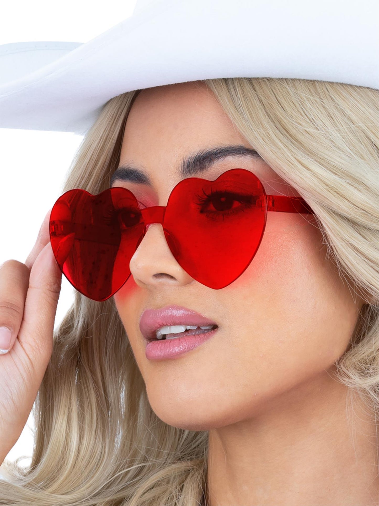 Smiffys RAINBOW Red Heart Specs AC für Unisex