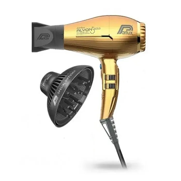 PARLUX PARLUX Haartrockner Alyon Gold mit Diffusor Haarföhn Profi Föhn Set Haarpflege