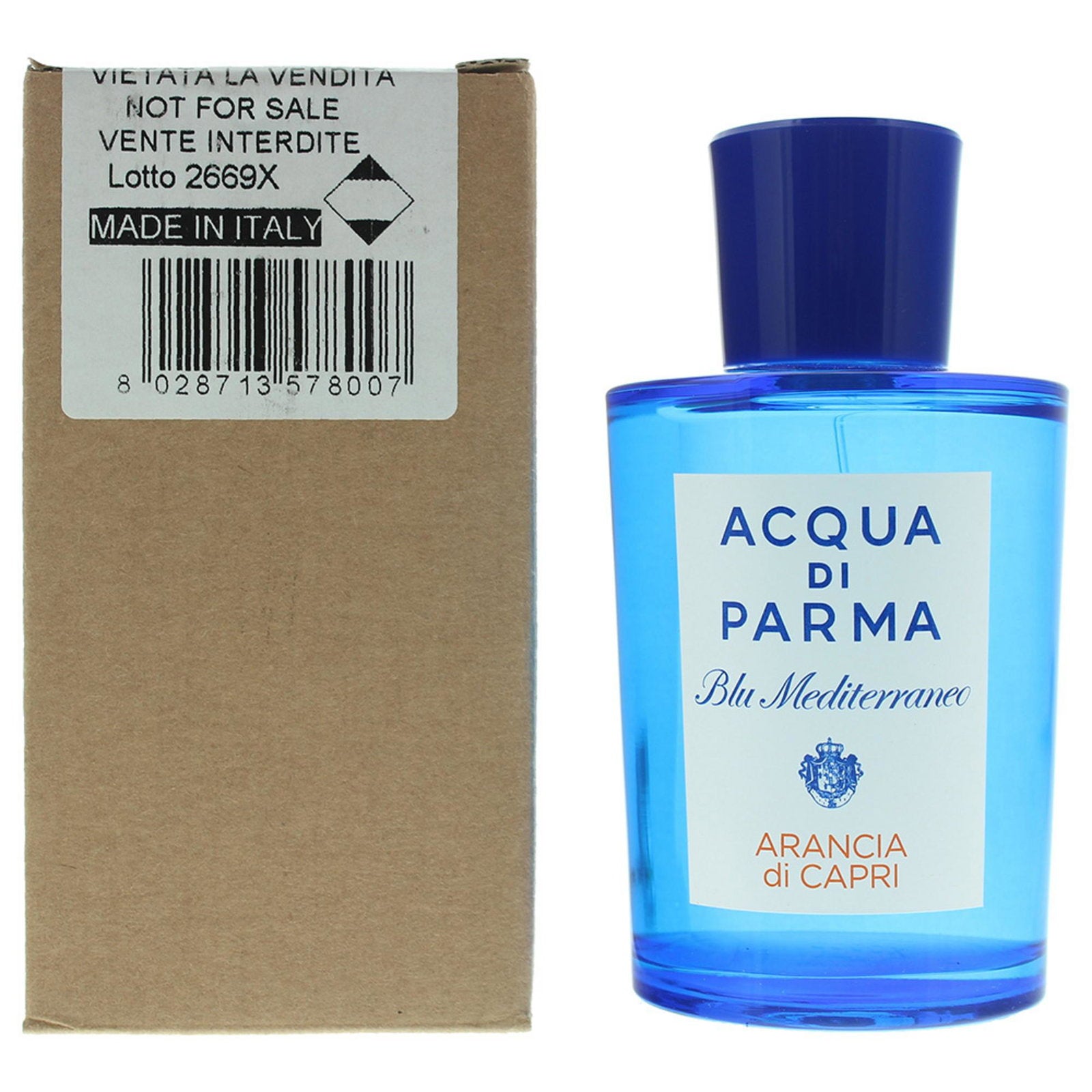 Acqua di Parma Acqua di Parma, Blu Mediterraneo Arancia di Capri, Eau de Toilette, Unisex, 150 ml *Tester
