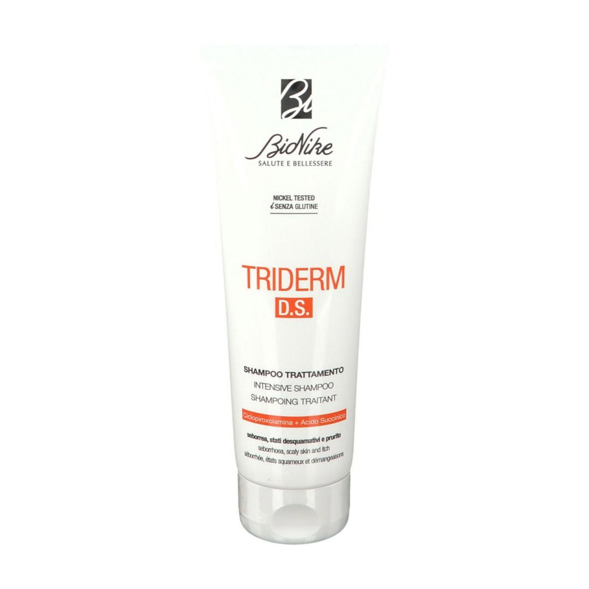 BioNike, Triderm D.S, Hair Treatment Shampoo, Protects Skin From Irritation And Redness, 125 ml
