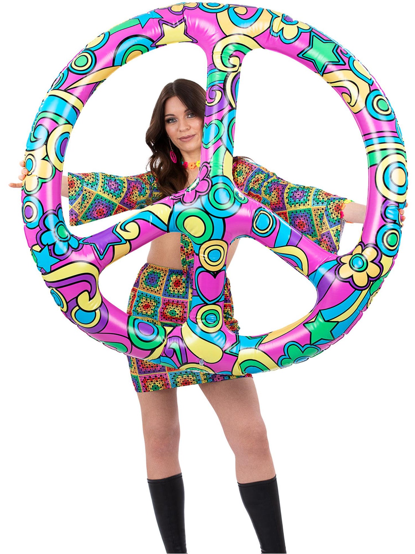 Smiffys Giant Inflatable CND, Pink, 110cm AC für Unisex