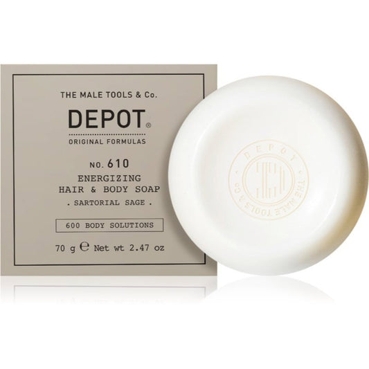 Depot Depot, 600 Body Solutions No. 610, Hydratisierend, Massage-Seifenstück, Haut und Haare, 70 g Regular