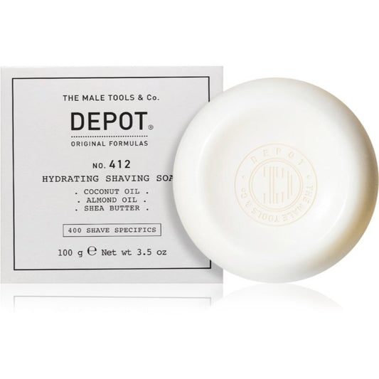 Depot Depot, 400 Shave Specifics No. 412, Hydratisierend, Rasierseife, 100 g Regular