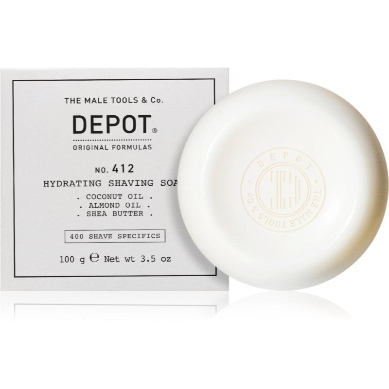 Depot Depot, 400 Shave Specifics No. 412, Hydratisierend, Rasierseife, 100 g Regular