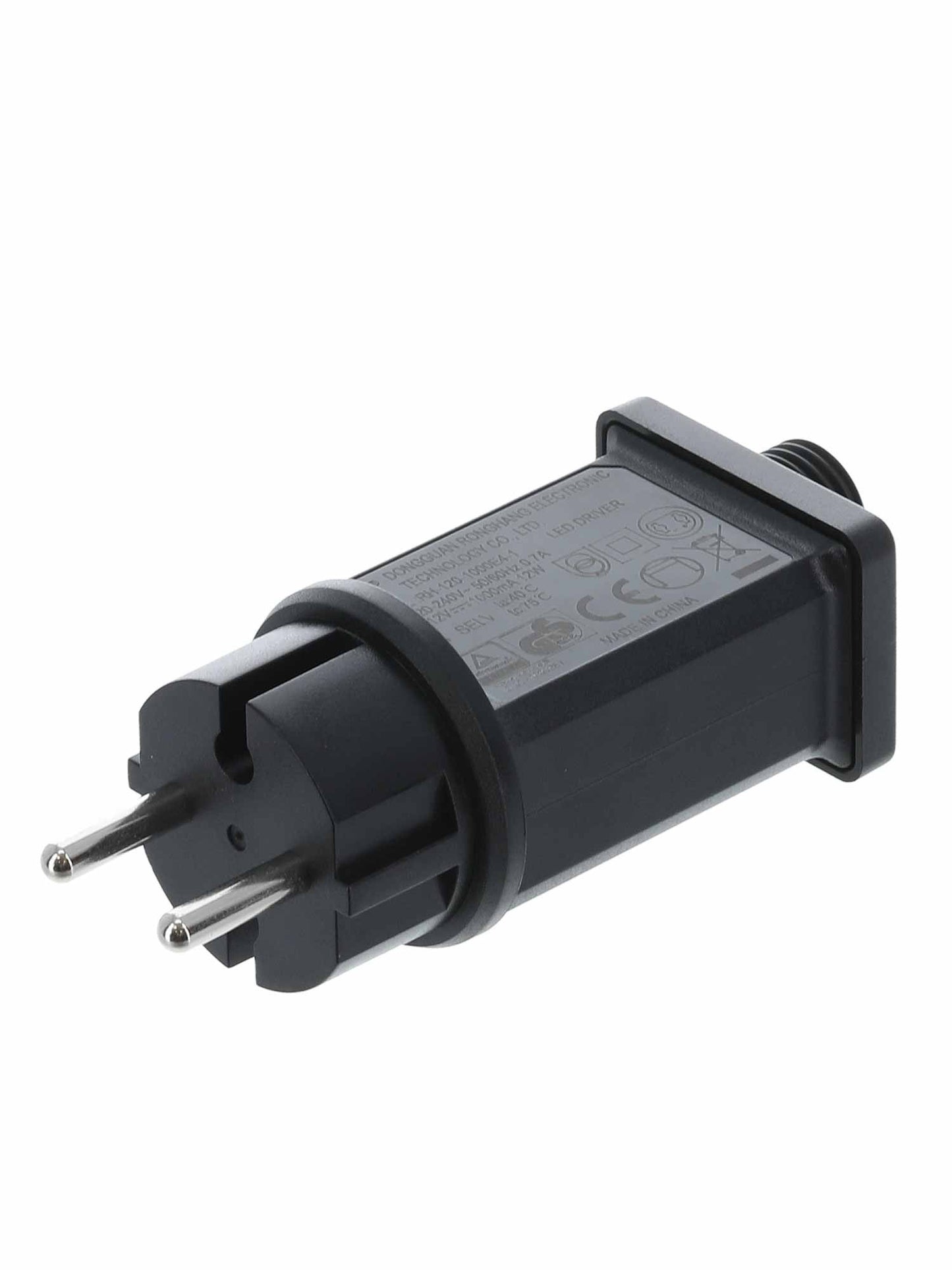 Smiffys EU-Plug-Adapter für aufblasbare Outdoor-Grossdekorationen, schwarz