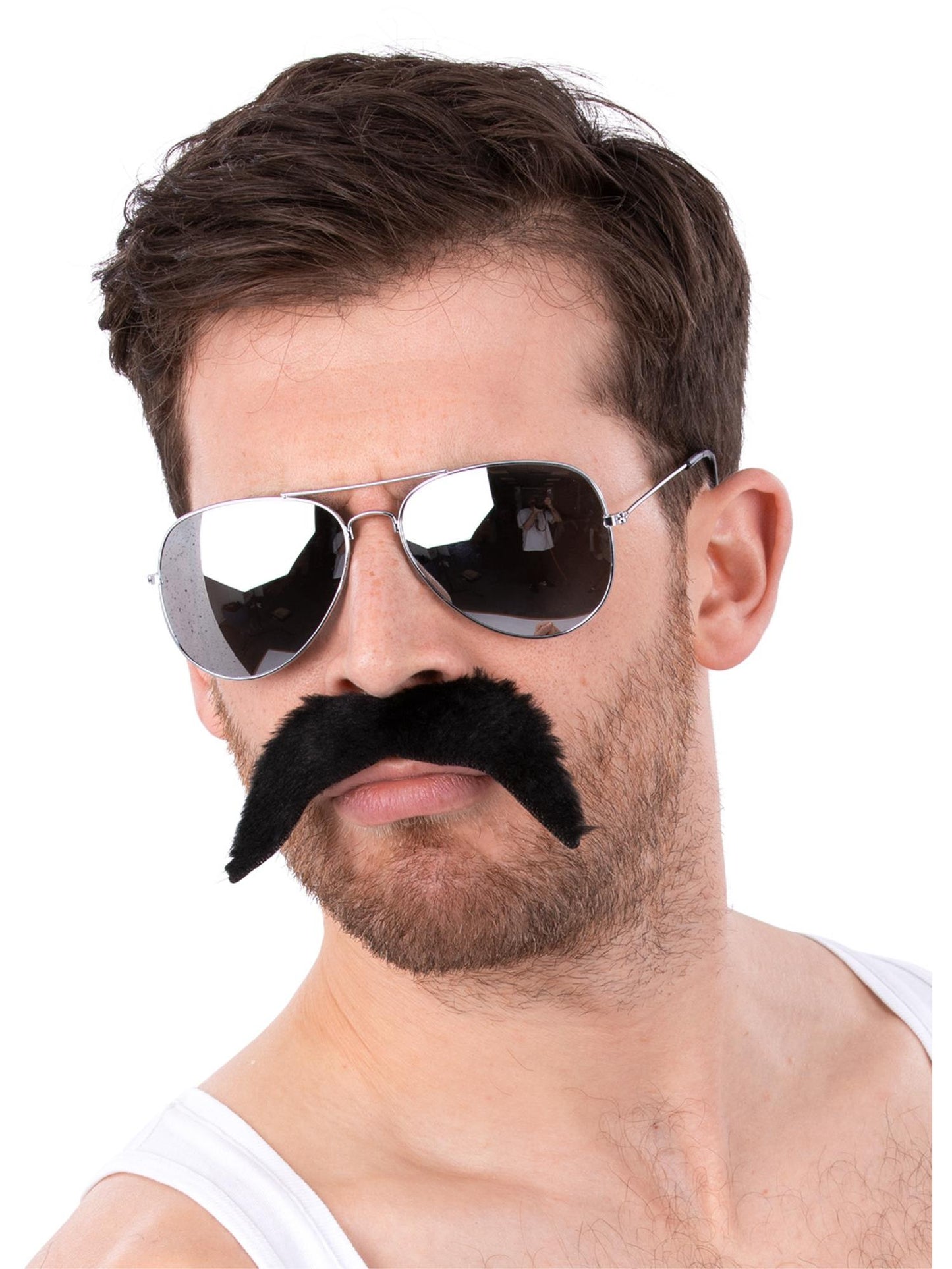 Smiffys 80s Icon Specs & Tash Kit AC für Herren