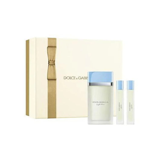DOLCE & GABBANA DOLCE & GABBANA Light Blue Eau de Toilette 100 ml Körpercreme 50 ml Travel Spray 10 ml Kosmetik