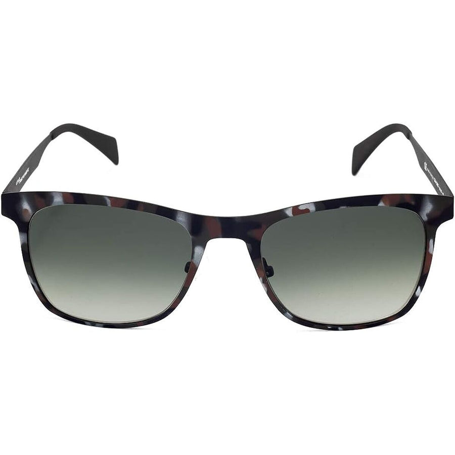 Italia Independent 0024 Unisex-Sonnenbrille braun mit Metallfassung – Detailansicht