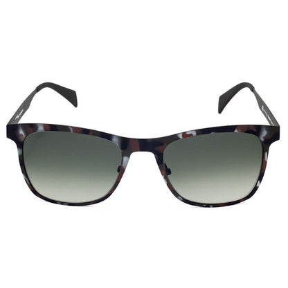 Italia Independent 0024 Unisex-Sonnenbrille braun mit Metallfassung – Rückansicht