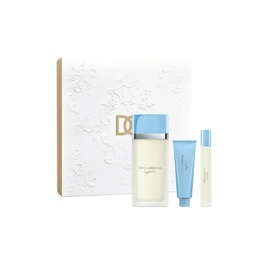 DOLCE & GABBANA DOLCE & GABBANA Light Blue Eau de Toilette 100 ml Körpermilch 50 ml Travel Spray 10 ml Set Kosmetik