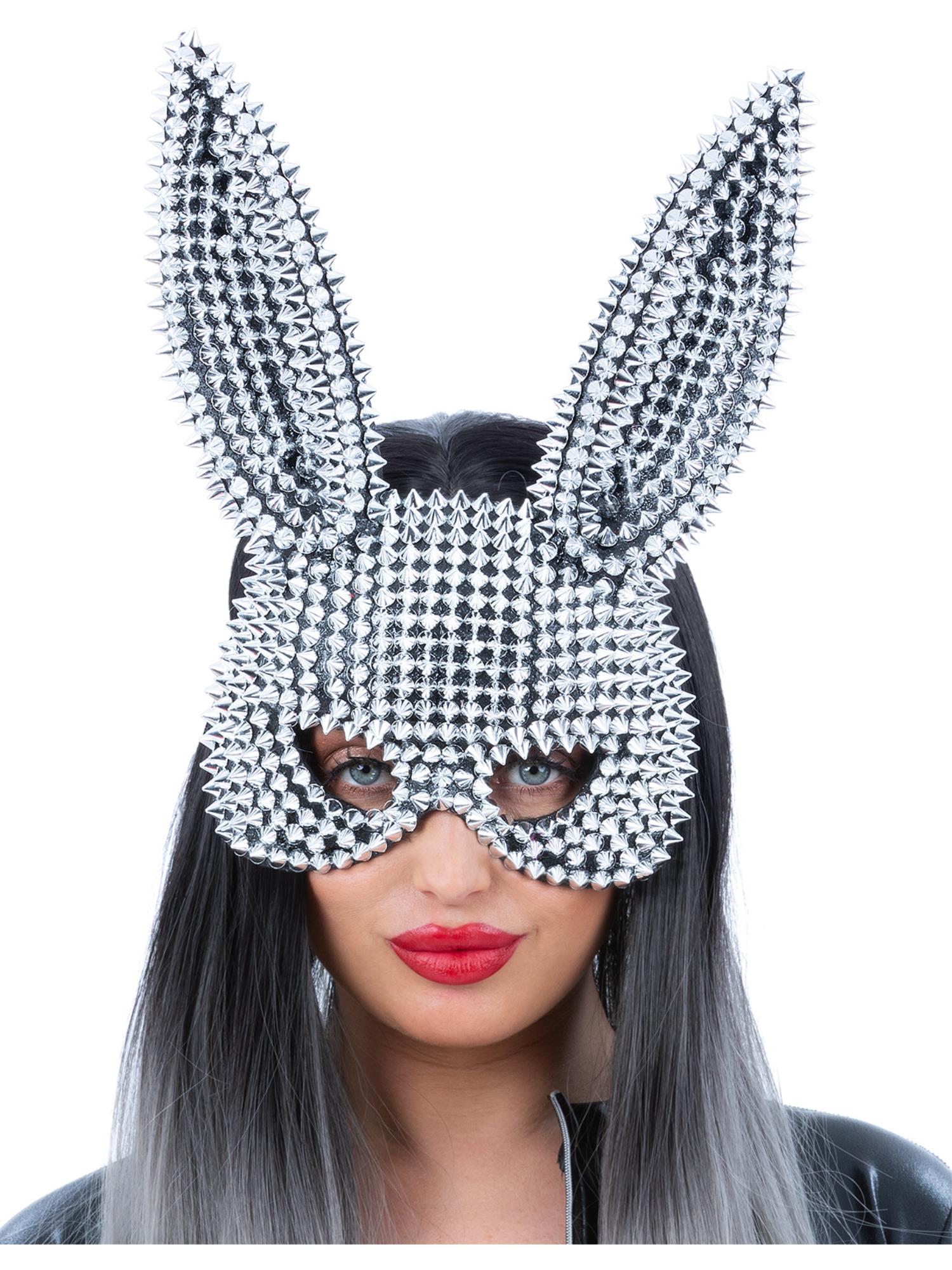 Smiffys Fever Studded Bad Bunny Maske für Erwachsene