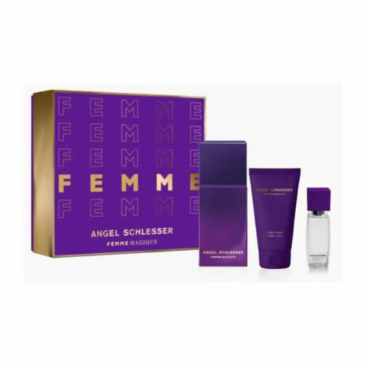 ANGEL SCHLESSER Angel Schlesser Femme Magique Eau de Toilette Spray 100 ml 3-teiliges Set Parfüm