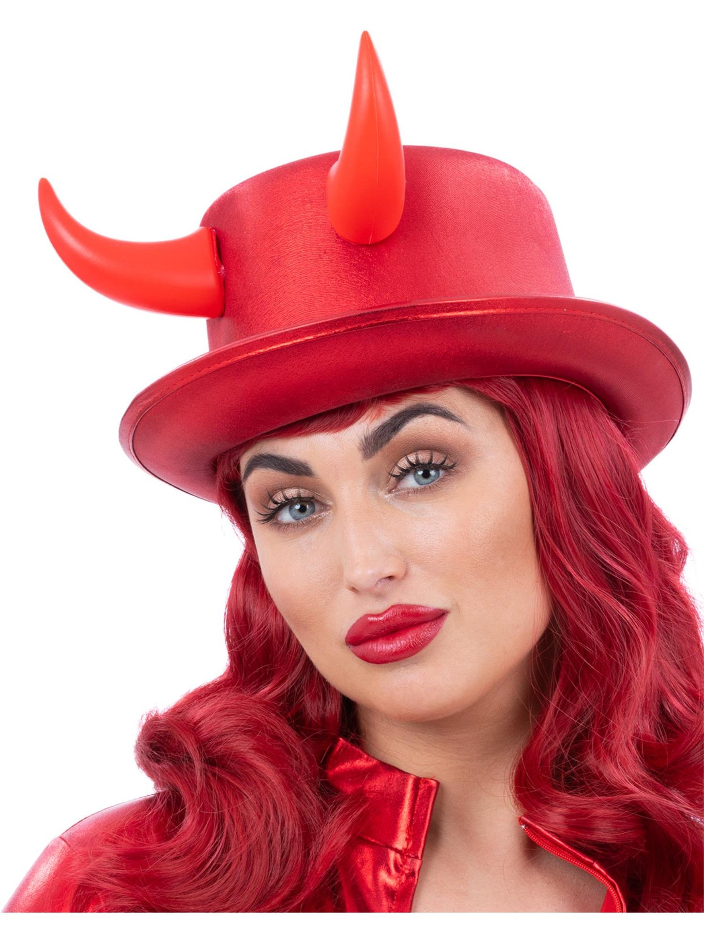 Smiffys Fever Deluxe Red Devil Metallic Top Hat für Unisex