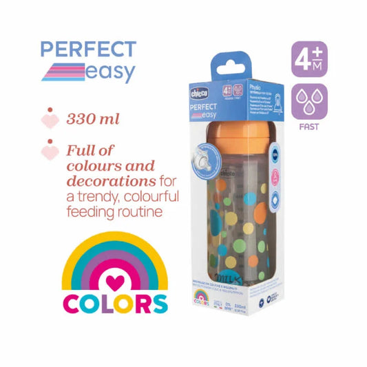 CHICCO CHICCO Perfect Easy Colors Babyflasche 330 ml ab 4 Monaten Kosmetik