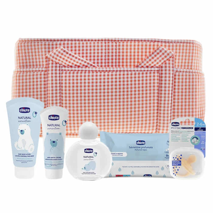 CHICCO CHICCO MimosBox Organizer Korb Set 6-teilig Rosa Kosmetik Aufbewahrung