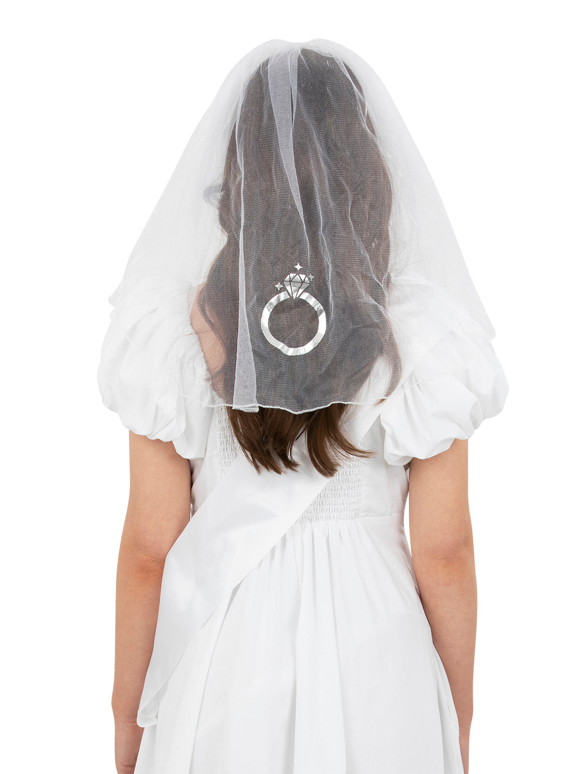 Smiffys Universal Bride Veil & Sash Kit AC für Unisex