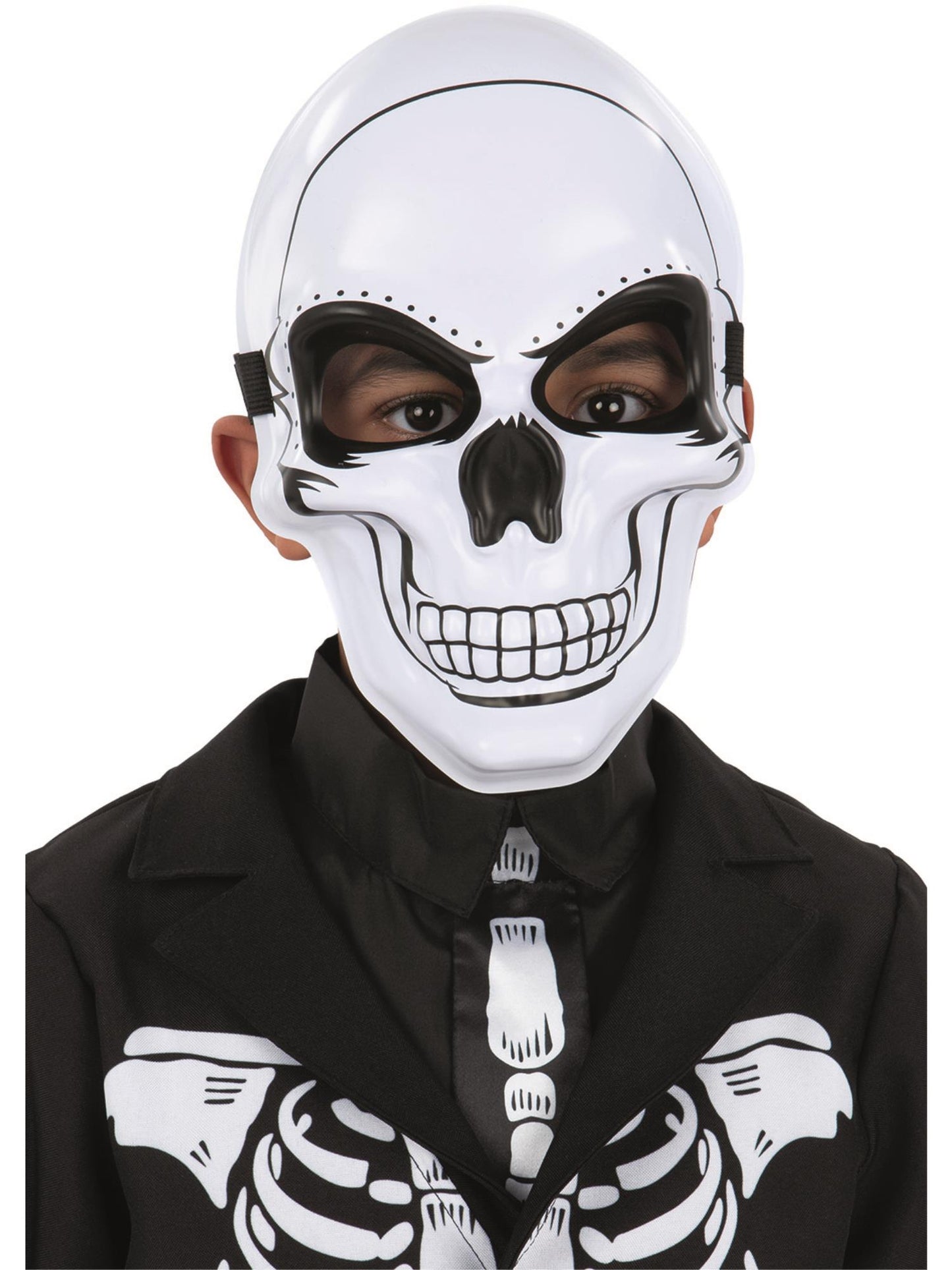 Smiffys Skeleton Maske für Kinder in Weiss