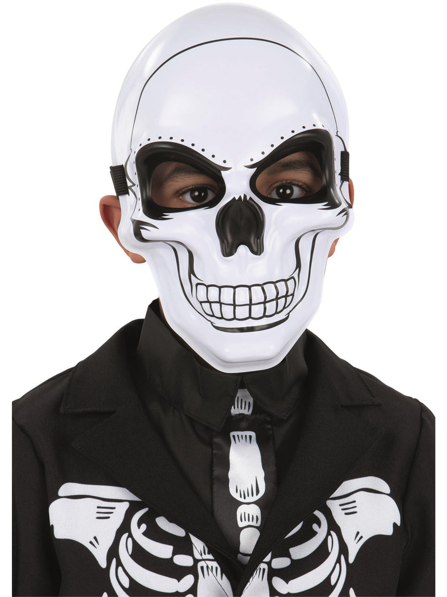 Smiffys Skeleton Maske für Kinder in Weiss