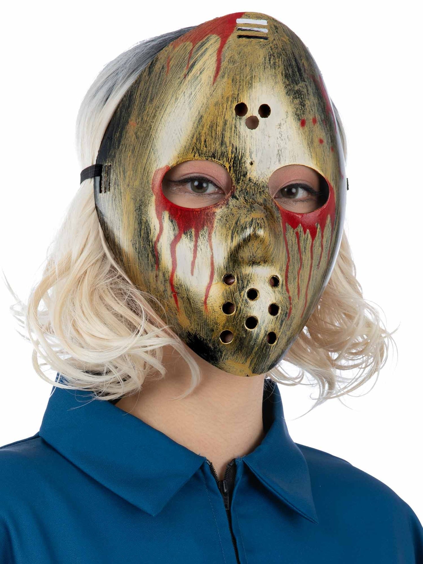 Smiffys Bloody Metallic Hockey Mask für Erwachsene – Produktansicht