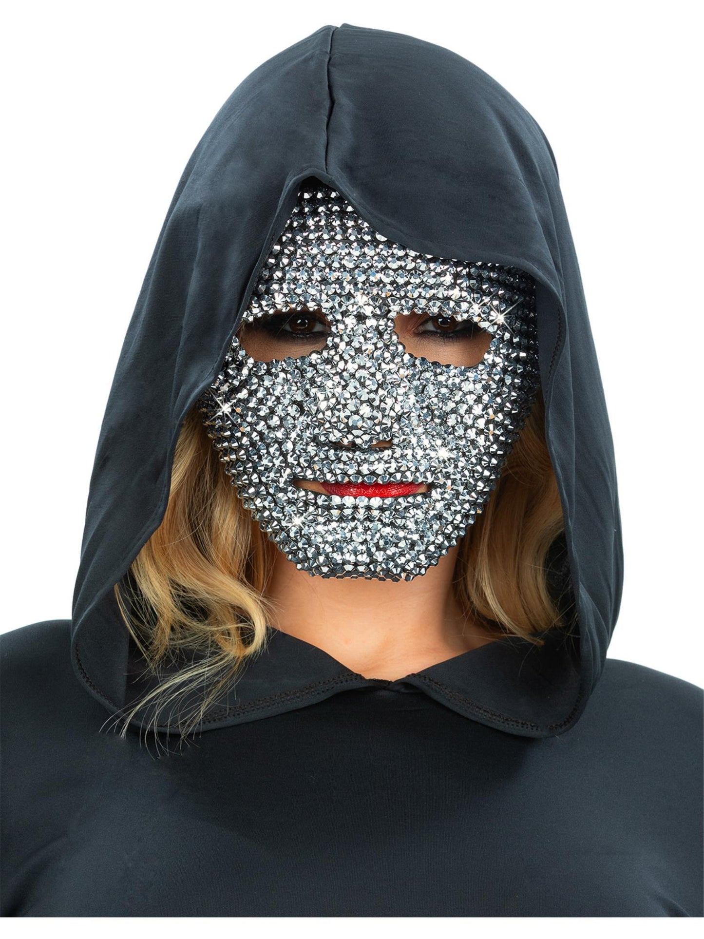 Smiffys Silver Jewelled Robot Mask silberne Roboter-Maske für Erwachsene