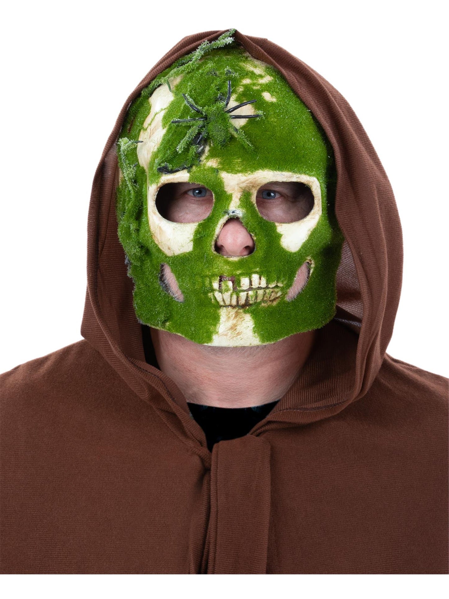 Smiffys Decaying Moss Skull Mask Totenkopfmaske in Beige für Erwachsene