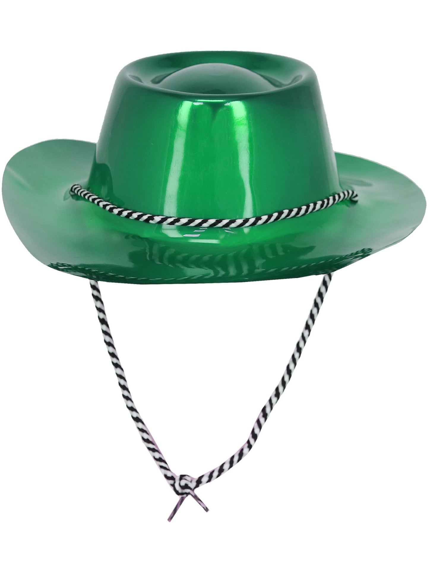 Smiffys grüner Metallic-Cowboyhut für Erwachsene – Detailansicht