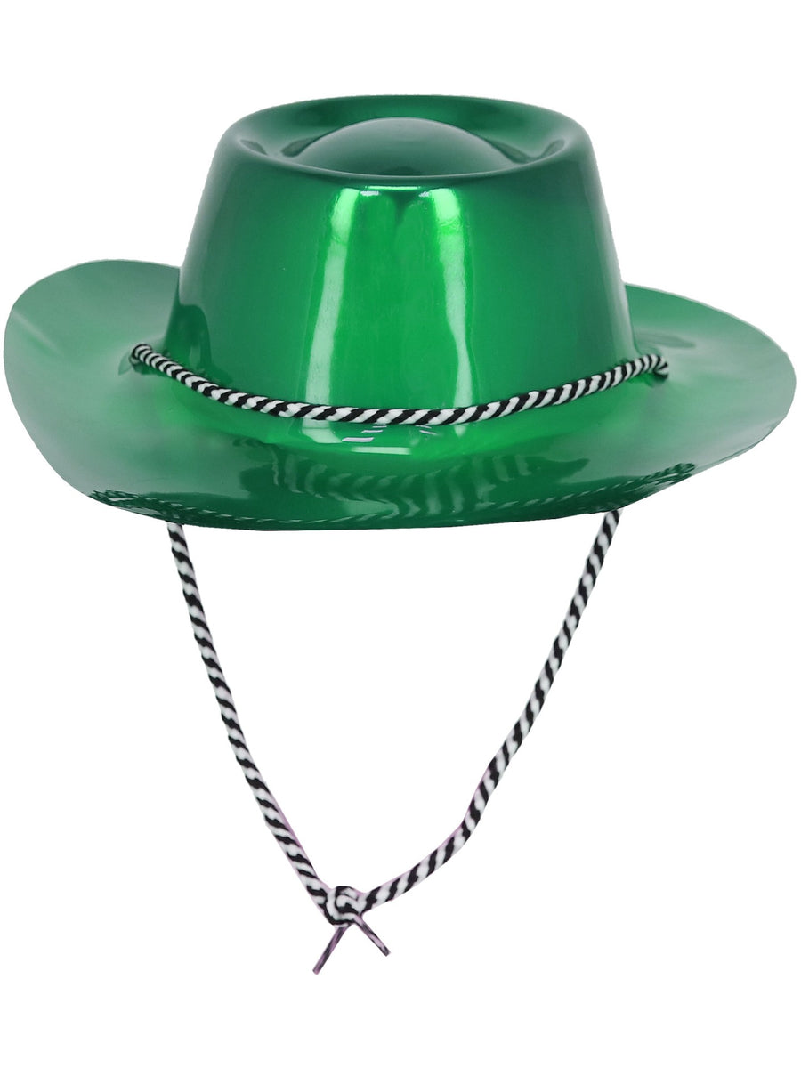 Smiffys Green Metallic Cowboy Hat für Unisex