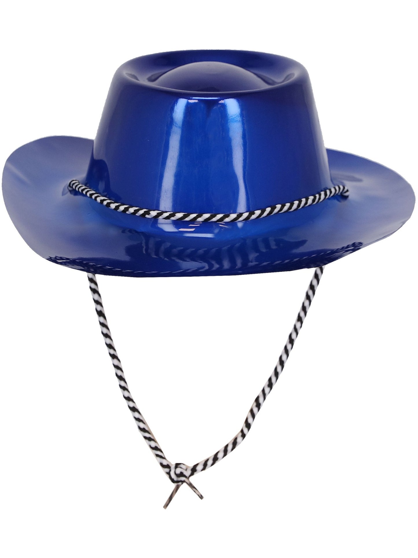 Smiffys Blue Metallic Cowboy Hat metallisch blauer Cowboyhut für Erwachsene – Detailansicht